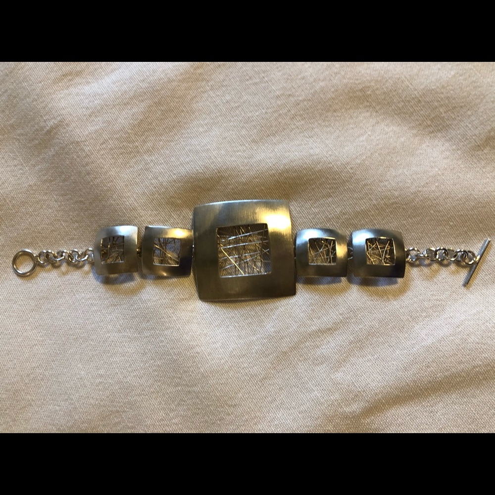 Silver bracelet in a unique design